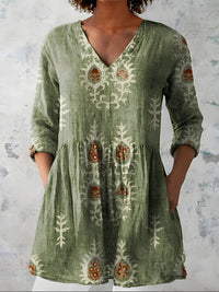 Everly | Long Blouse with V-Neck