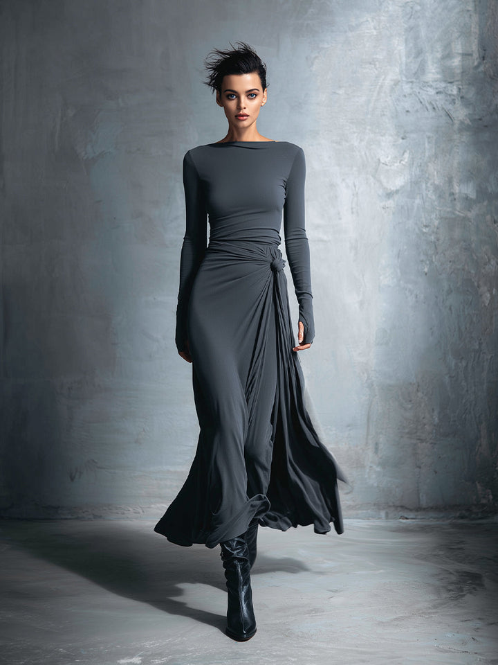 Naomie | Maxi Dress with Side Bow