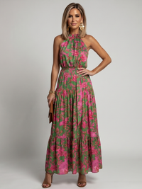 Rowen™ Draped Halter Midi Dress