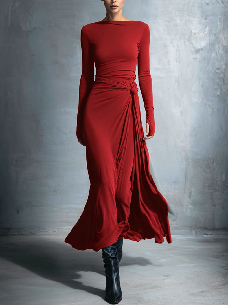 Naomie | Maxi Dress with Side Bow
