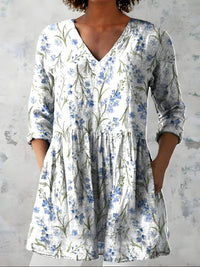 Lenora | Long Blouse with V-Neck