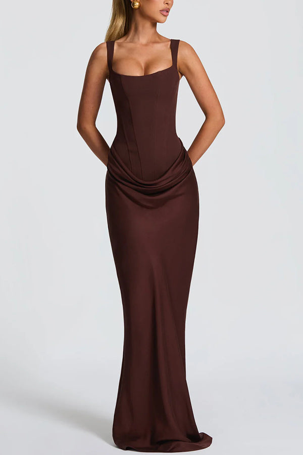 Éléonore | Square Neck Maxi Dress