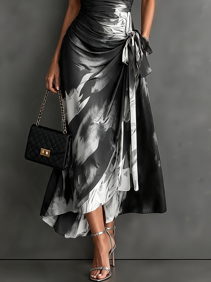 Andréa – Long Wrap Dress