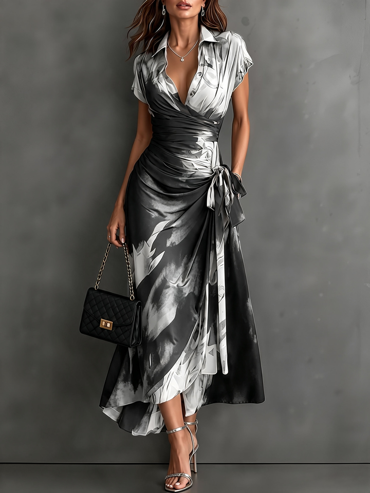 Andréa – Long Wrap Dress