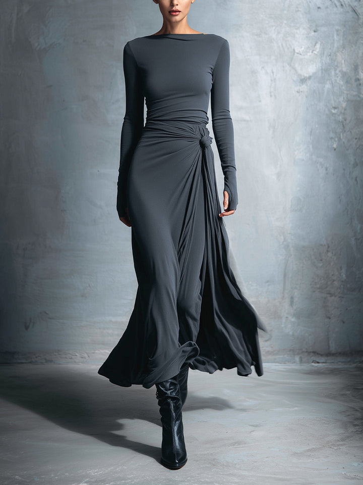 Naomie | Maxi Dress with Side Bow