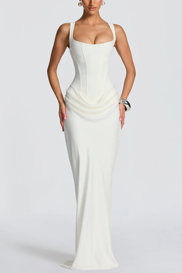Éléonore | Square Neck Maxi Dress