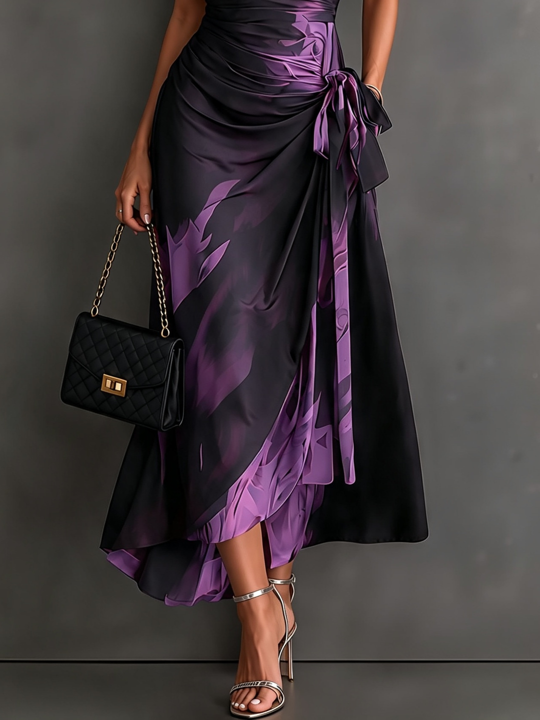 Andréa – Long Wrap Dress