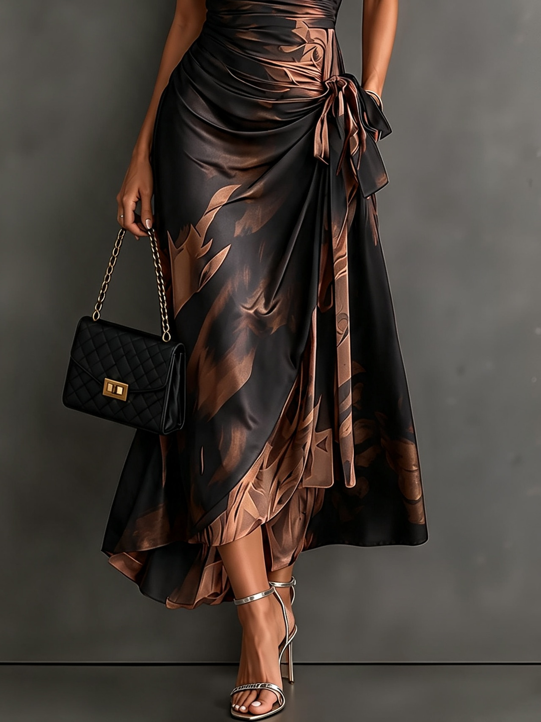 Andréa – Long Wrap Dress