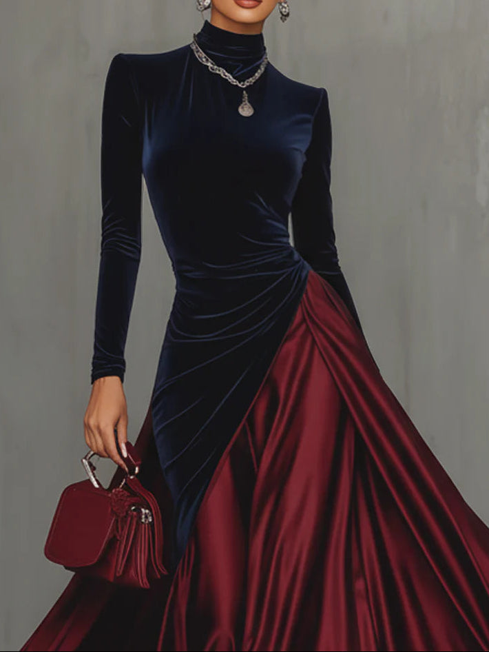 Lucrèce | Two-Tone Long Dress