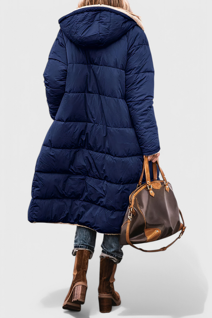 Meredith | Cosy Longline Hooded Coat