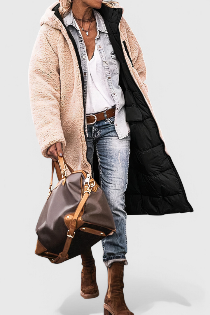 Meredith | Cosy Longline Hooded Coat