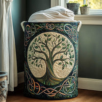 Keturah™ | Eternal Roots Quilted Laundry Basket