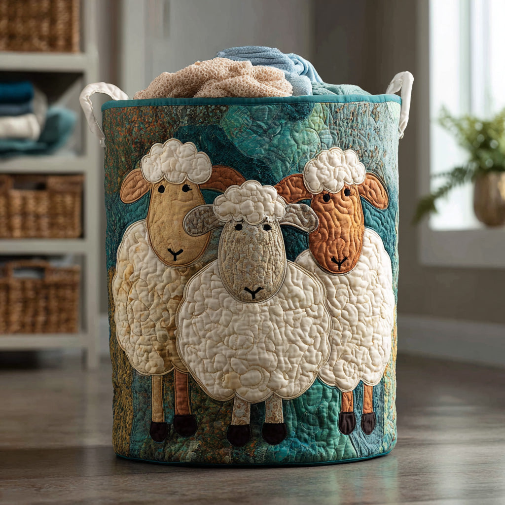 Leonie™ | Fluff Parade Quilted Laundry Basket