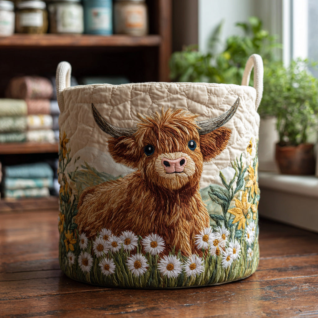 Jonquil™ | Highland Charm Quilted Laundry Basket