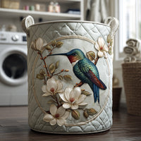 Modesty™ | Hummingbird Lace Quilted Laundry Basket