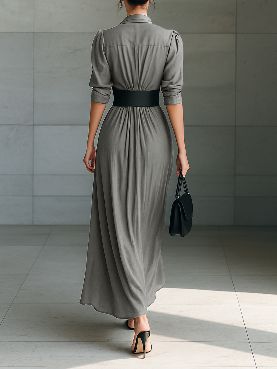 Zephyrine | Long Pleated Dress