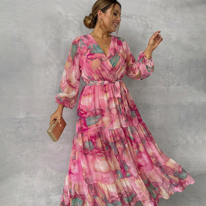 Meli | Wrap Dress with Floral Print