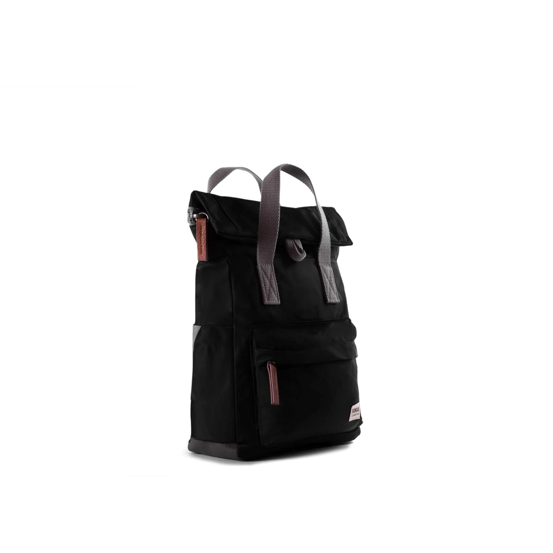 Canfield Roll Top Backpack in Black