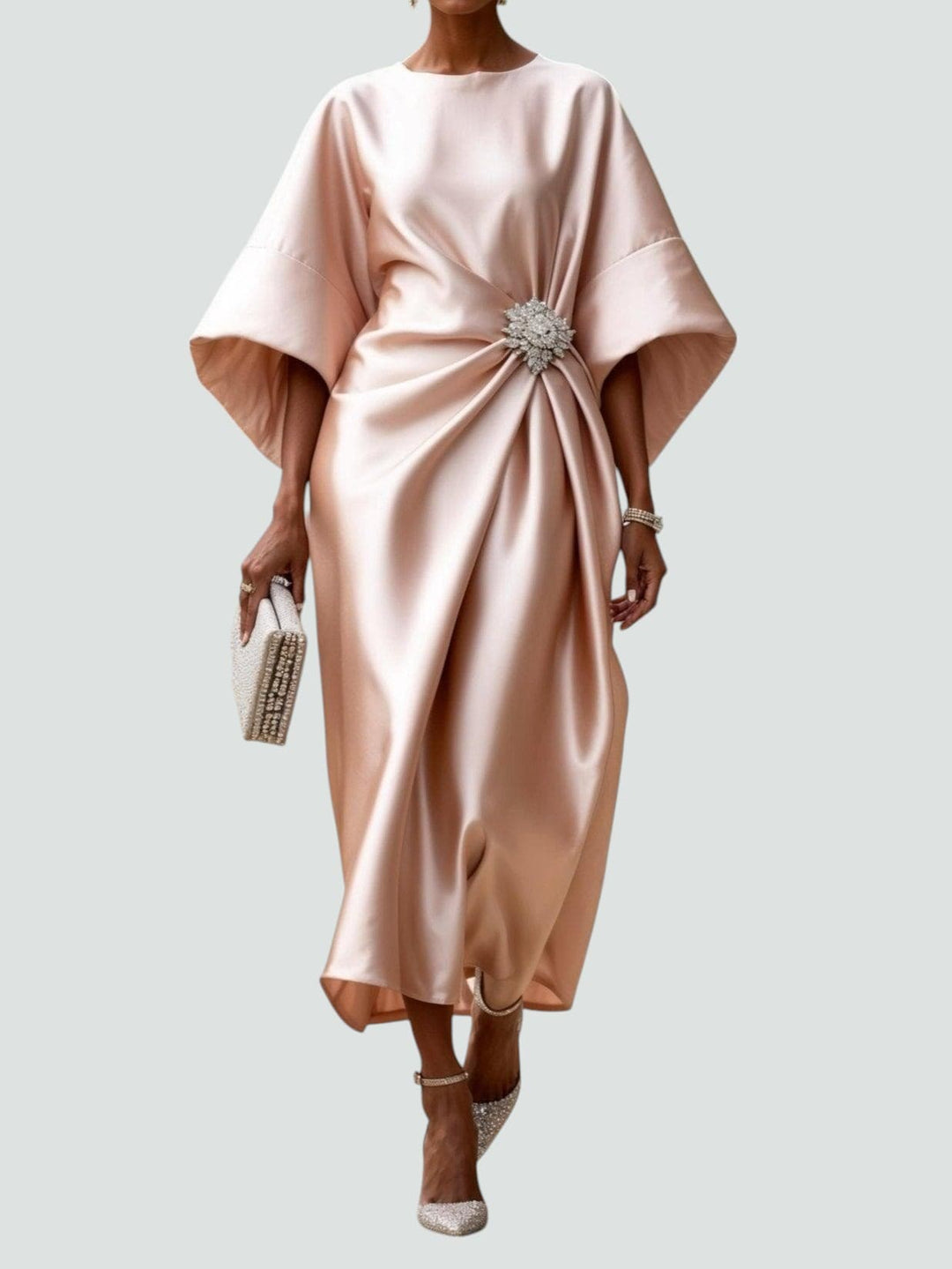 Elegant Flowing Evening Maxi Dress