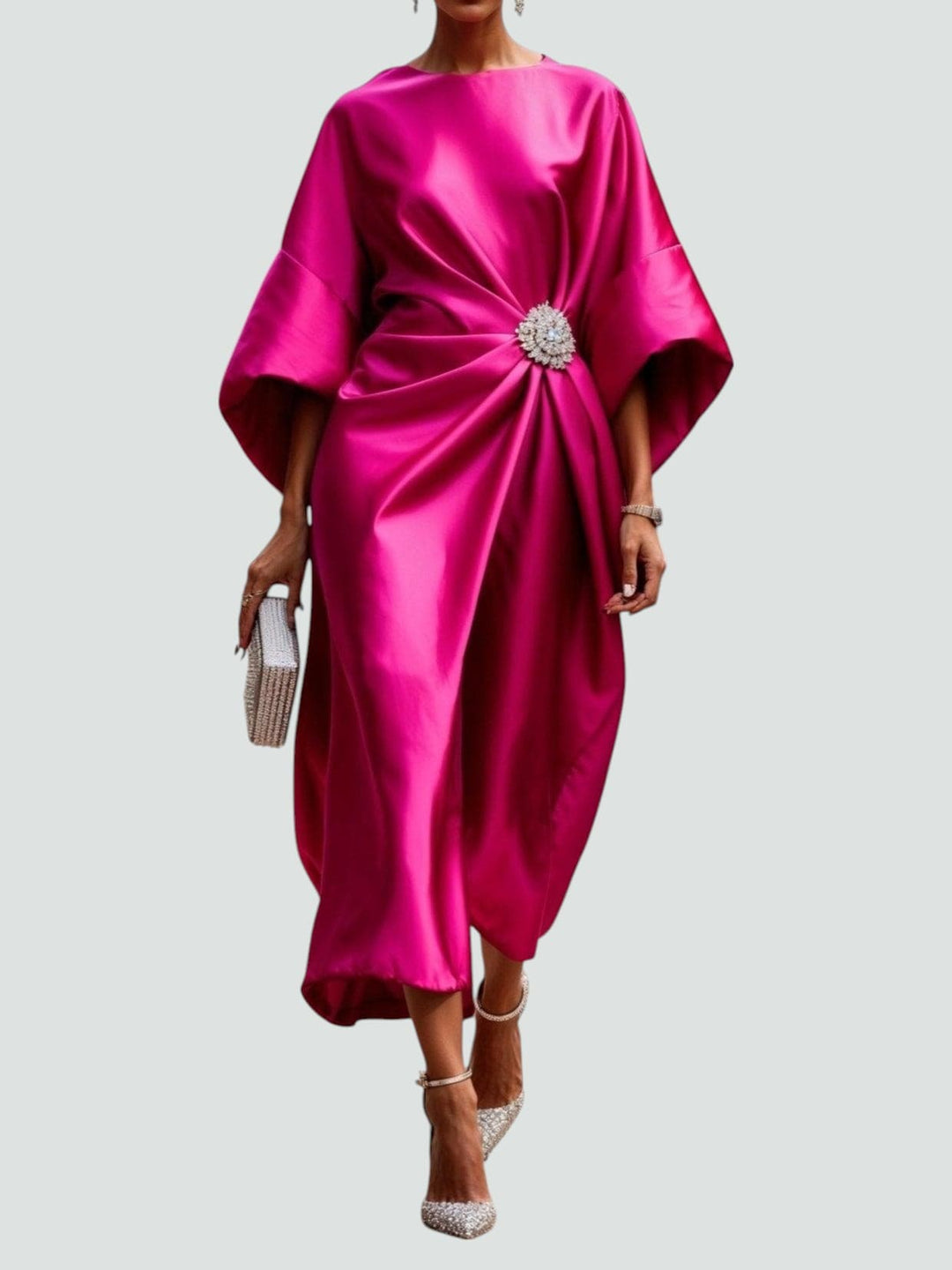Elegant Flowing Evening Maxi Dress