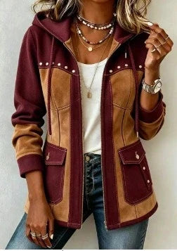 DELACROIX | Véronique Two-Material Hooded Jacket