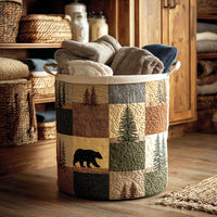 Nuala™ | Woodland Patch Quilted Laundry Basket