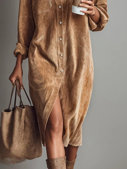 Estelle | Corduroy Midi Dress
