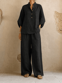 Maribel | Batwing Sleeves and Wide-Leg Pants