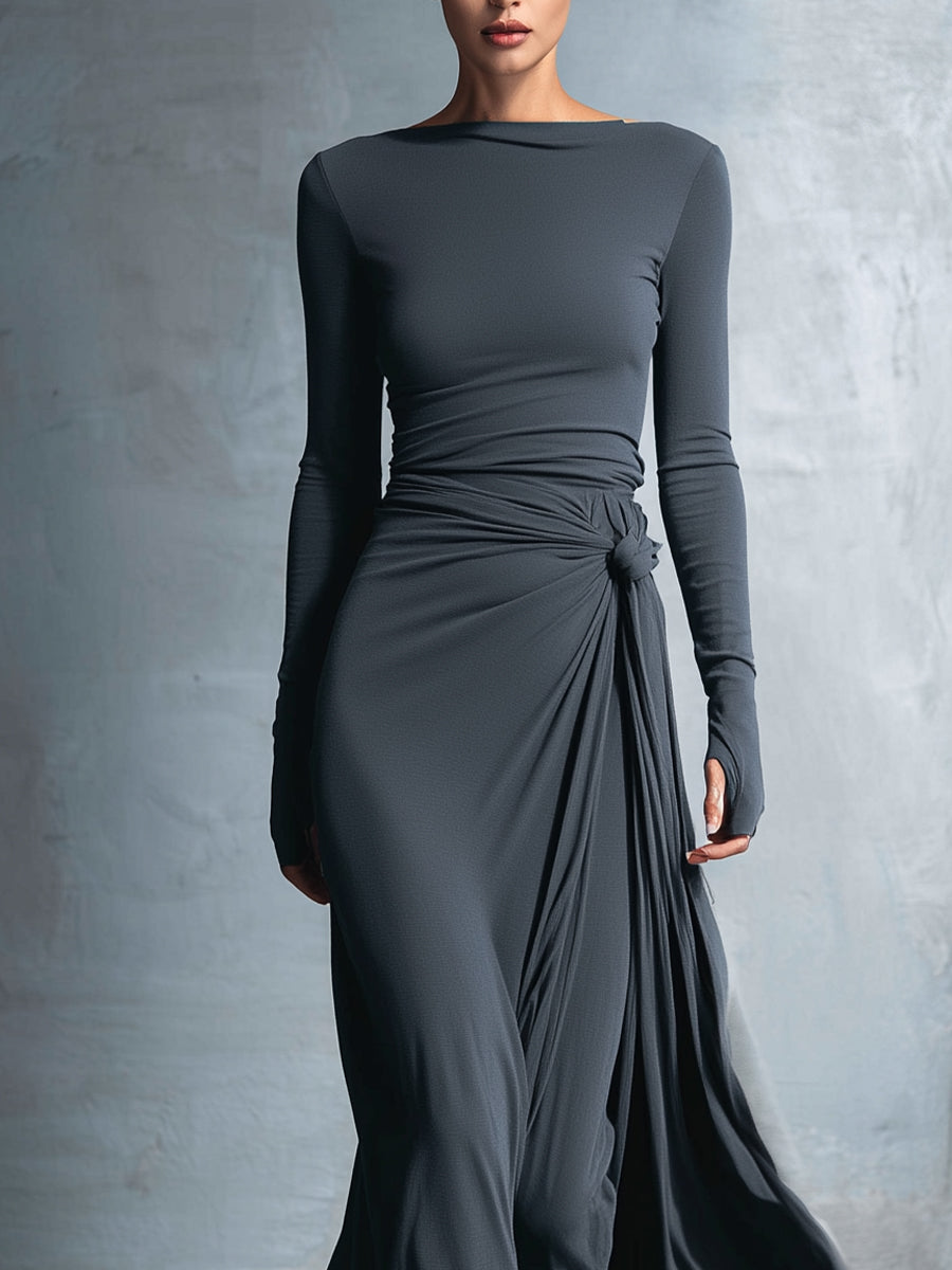 Naomie | Maxi Dress with Side Bow