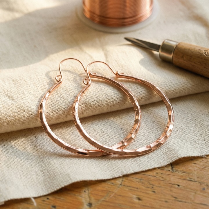 Amelia's Willow Copper Earrings