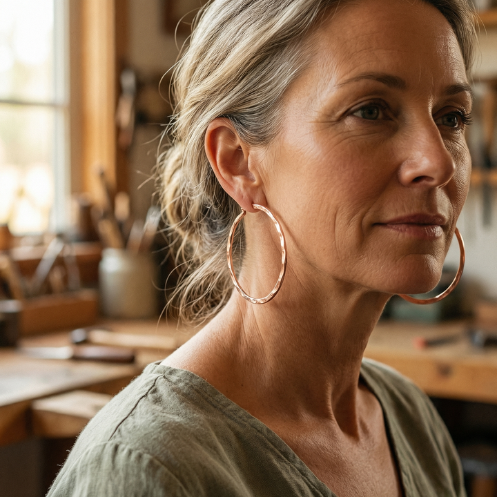 Amelia's Willow Copper Earrings