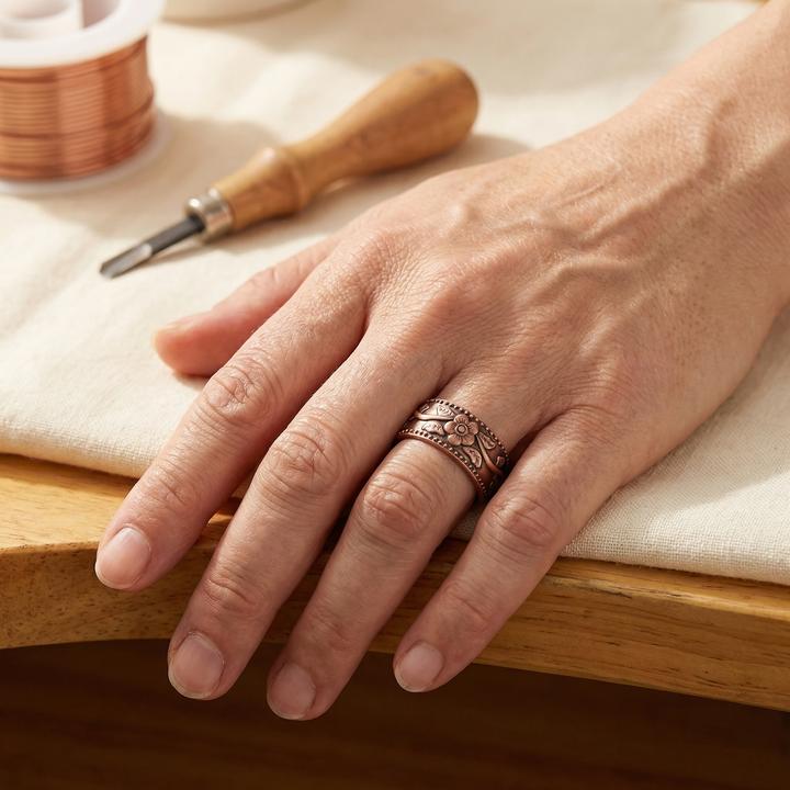 Amelia's Petal Copper Ring