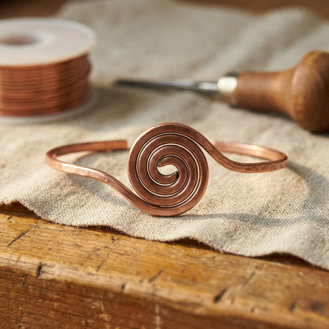 Amelia's Coil Copper Anklet