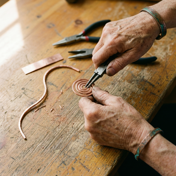 Amelia's Coil Copper Anklet