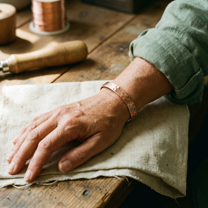 Amelia's Lodestone Copper Bracelet