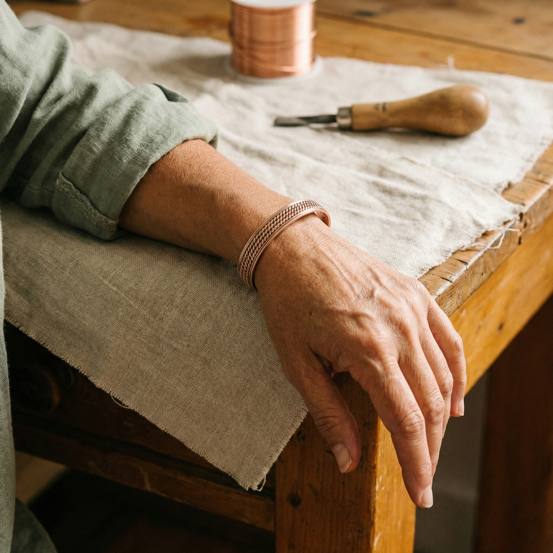 Amelia's Wave Copper Bracelet