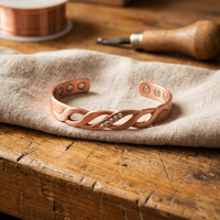 Amelia's Seam Copper Bracelet