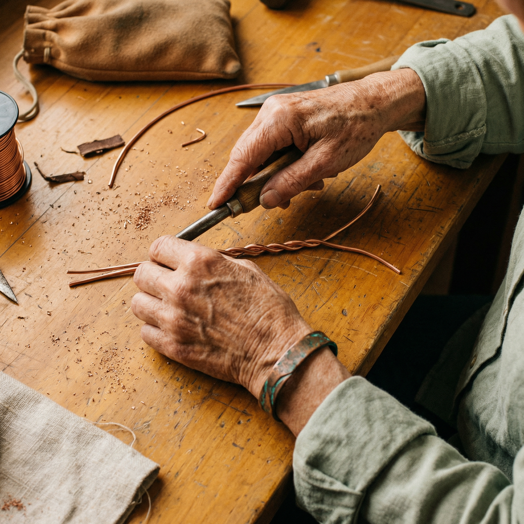 Amelia's Seam Copper Bracelet