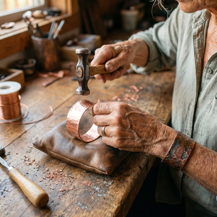 Amelia's Anvil Copper Bracelet