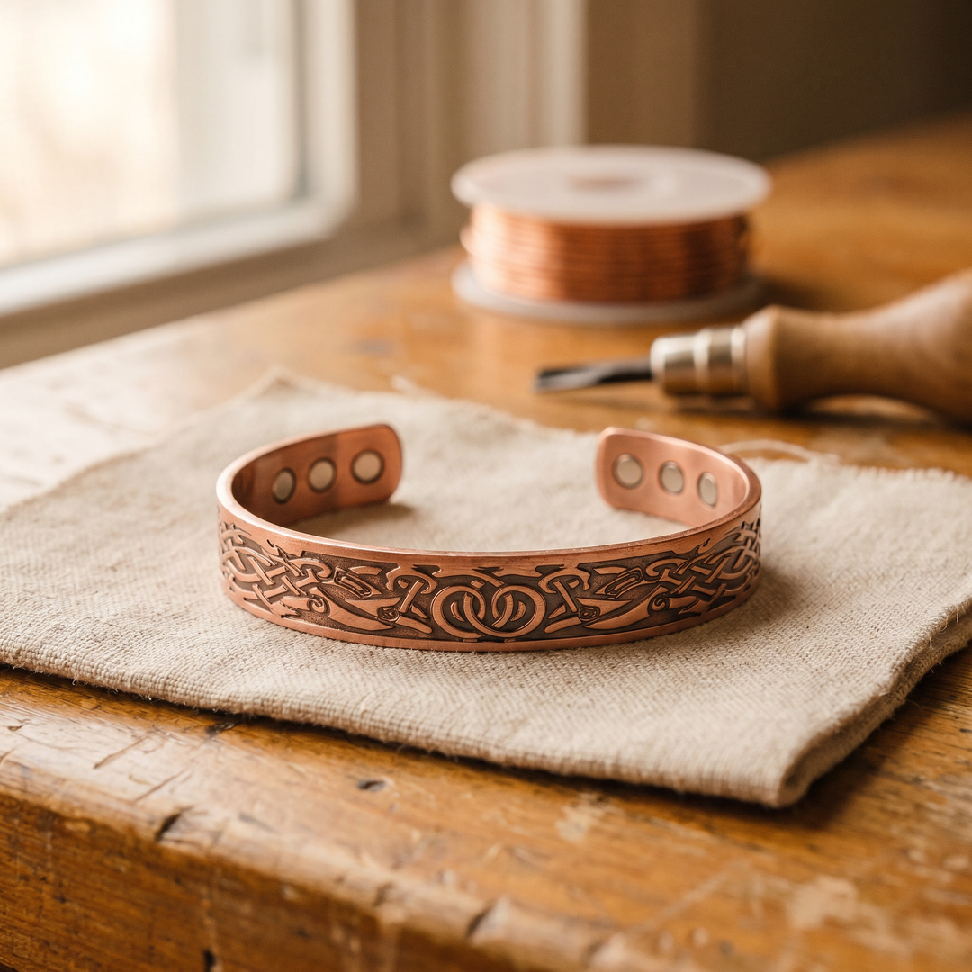 Amelia's Moss Copper Bracelet