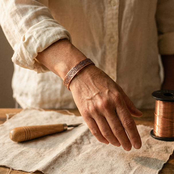 Amelia's Moss Copper Bracelet