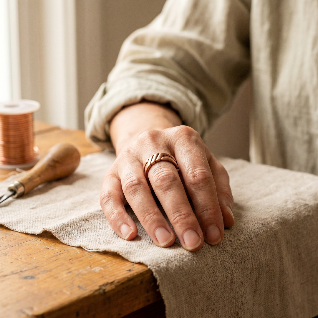Amelia's Peat Copper Ring