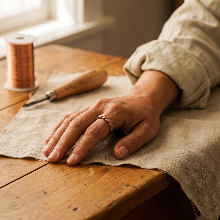 Amelia's Knap Copper Ring