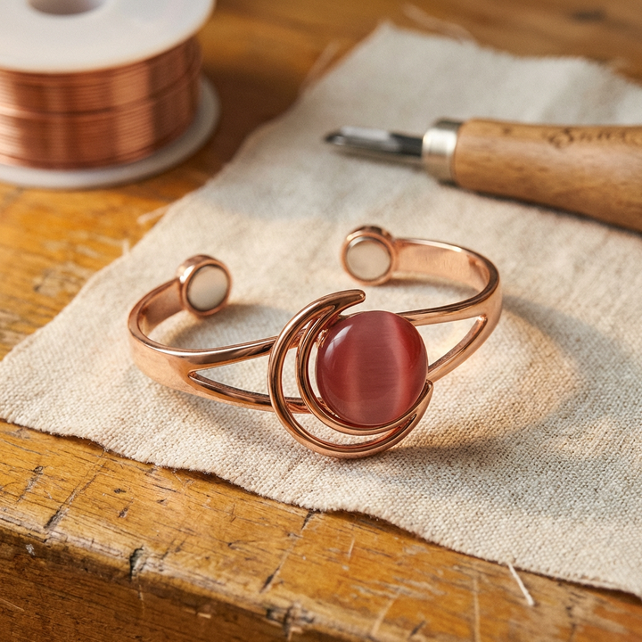 Amelia's Sphere Pink Copper Bracelet