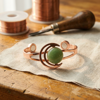 Amelia's Sphere Green Copper Bracelet