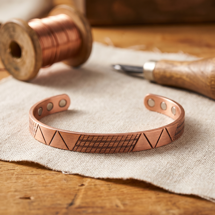 Amelia's Crest Copper Bracelet