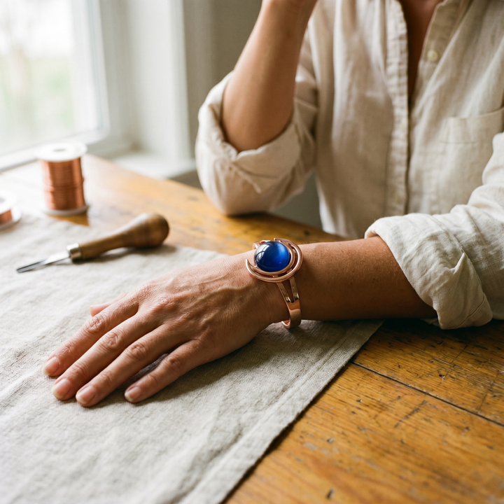 Amelia's Sphere Copper Bracelet