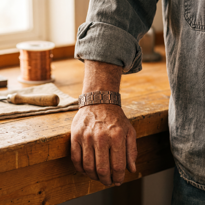 Amelia's Grit Men's Copper Bracelet