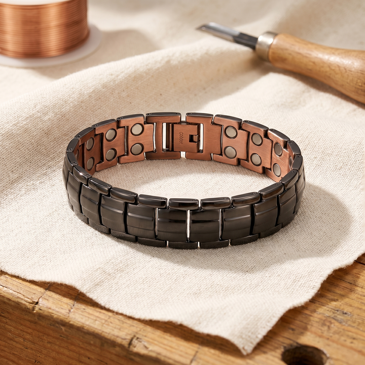 Amelia's Ochre Men's  Copper Bracelet
