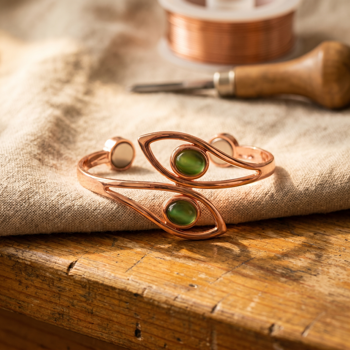 Amelia's Opal Copper Bracelet